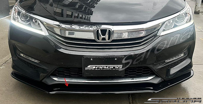 Custom Honda Accord  Sedan Front Lip/Splitter (2016 - 2017) - $299.00 (Part #HD-030-FA)